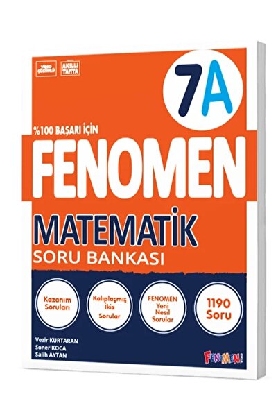 Fenomen Yayıncılık 2024-2025 Müfredat Yeni Nesil 7.Sınıf A Serisi Matematik S...