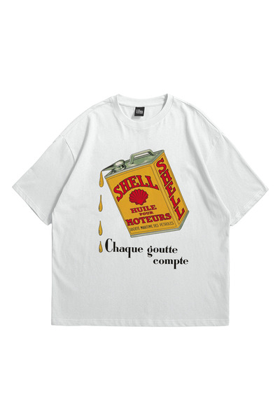 Premium Baskılı Shell Oversize T-shirt