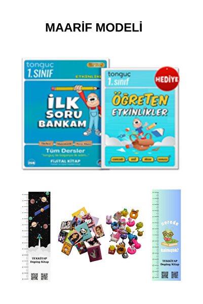 Tonguç Yayınları Tonguç 1. Sınıf Tüm Dersler Soru Bankası MAARİF MODELİ (UZAY...