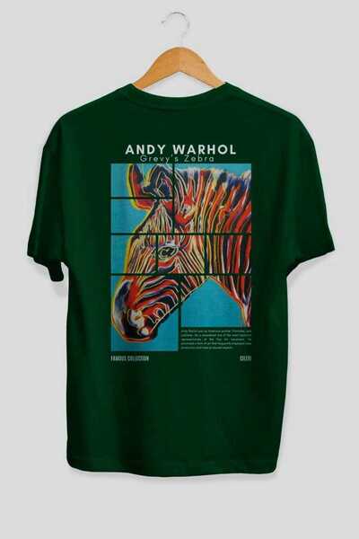 Ankhises Andy Warhol Back Printed Oversize T-shirt Ανδρικό Γυναικείο Βαμβακερό μπλουζάκι με λαιμόκοψη