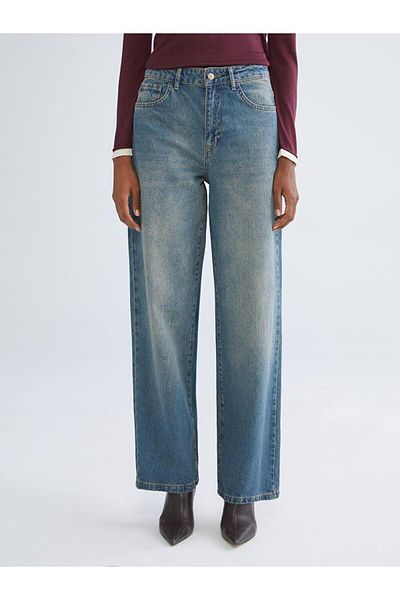LC Waikiki Pantaloni de jeans pentru femei Baggy Fit (W5)