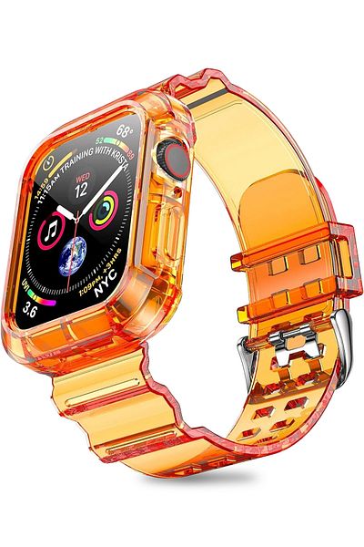 Nezih Case ساعة Apple Watch Series 10 مقاس 46 ملم متوافقة مع حزام وواقي من السيليكون