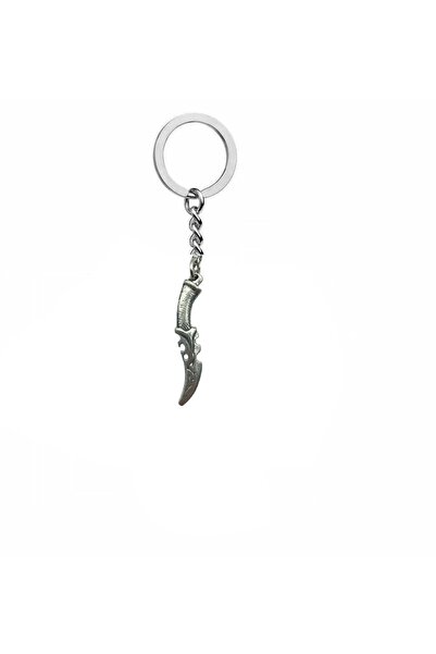 Herşey Nota Antique Dagger Figured Keychain – Zamak Metal Unisex Gothic Accessory