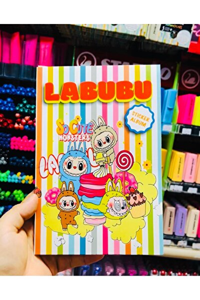 ÖZ KIRTASİYE Labubu 16 Sayfa Sticker Defter Seti 500 Adet Sticker