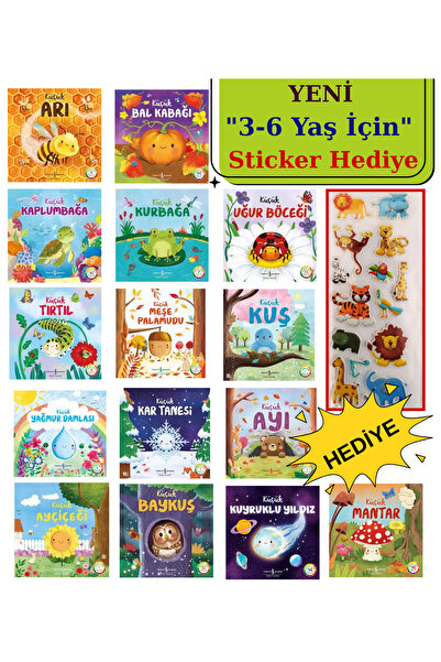TÜRKİYE İŞ BANKASI KÜLTÜR YAYINLARI 15 Kitaplık Okul Öncesi Kitap Seti – Stic...