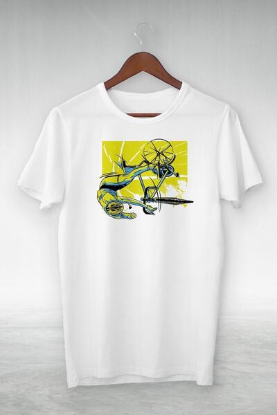 donamod Unisex beli T-shirt GSC-372