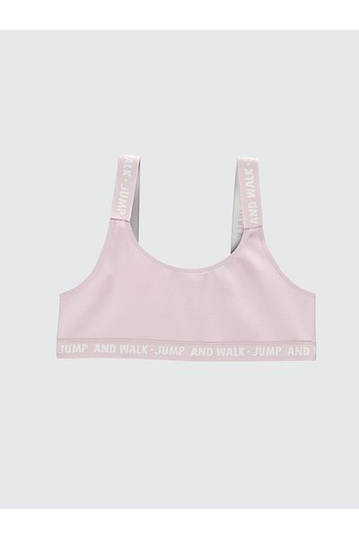 LC Waikiki LCW Kids Pink Printed Bustier pentru fete, pachet de 2