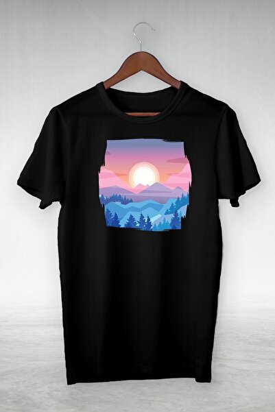 donamod Ανδρικό μπλουζάκι με μαύρο σχέδιο Gsc-452