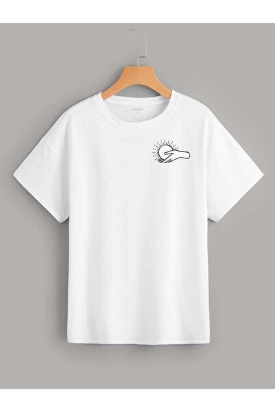 donamod Μπλουζάκι Sun Or Moon Κεντημένο Ειδικό για Ζευγάρια ή Μονό Unisex Ove...