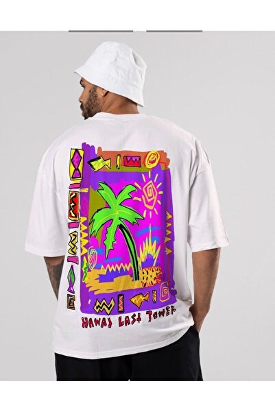 donamod كومباك قطن ممشط فاخر مطبوع عليه هاواي Last Towet 24/1