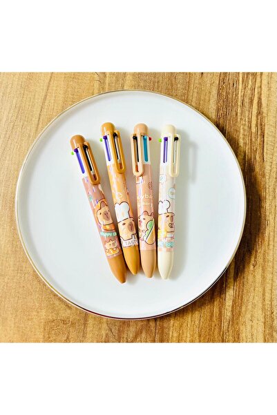 ÖZ KIRTASİYE قلم كابيبارا متعدد الألوان مكون من 6 قطع (قطعة واحدة)