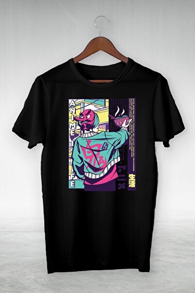 donamod Черно - Аниме е живот Списание Печатна илюстрация Рисунка - VIP дизай...