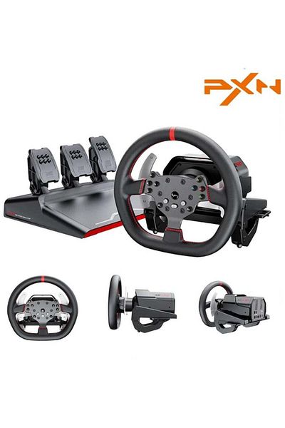 pxn V10 Pro Direct Drive Racing Wheel – 3.2Nm Torque, Servo Motor, Multi-Platform (PC, Xbox, PS4)