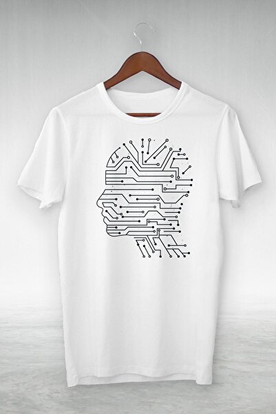 donamod Μπλουζάκι με εικονογράφηση ανθρώπινης κεφαλής με λαβύρινθο Gsc-432