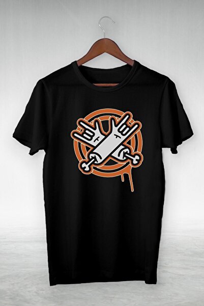 donamod Unisex Μαύρο -δύο χέρια στο στόχο-εικονογράφηση Σχέδιο -vip Σχέδιο Μπ...