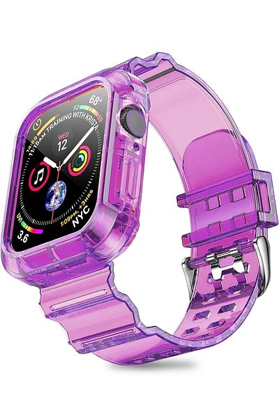 Nezih Case ساعة Apple Watch Series 10 مقاس 42 ملم متوافقة مع حزام وواقي من السيليكون