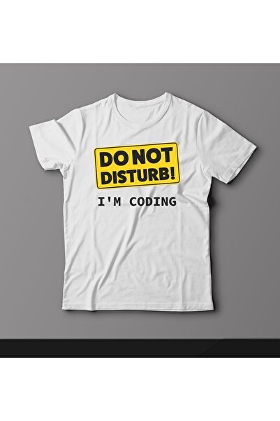 donamod تي شيرت مطبوع عليه "لا تشويش أنا تشويش