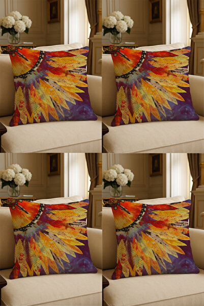 LadiesHome Husă decorativă pentru pernă de 43x43 cm, imprimată digital cu des...