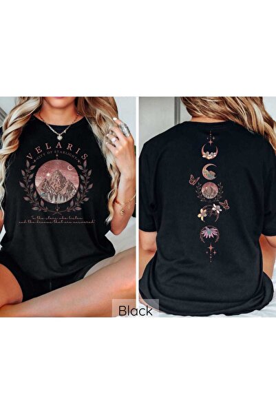 l'eivor Γυναικείο βαμβακερό μπλουζάκι Velaris Starlight Printed