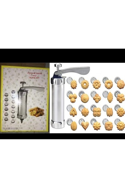 Generic Cookie maker set, with multiple molds and nozzles.