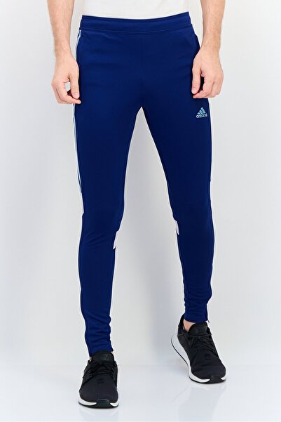 adidas بنطال رياضي رجالي مناسب للركض في الهواء الطلق، باللون الأزرق