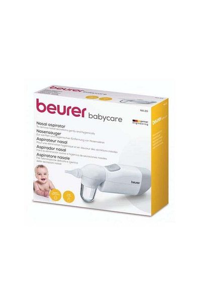 Beurer NA20 Nasal Aspirator, Effective And Gentle, Hygienic, Removable Elements, 0 Months+