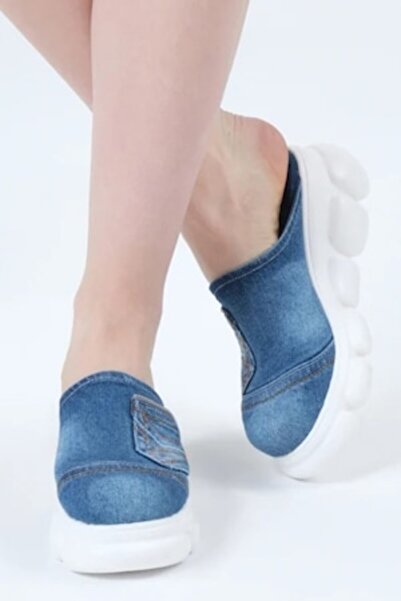 blue moon - Sandale damă, Denim, Albastru deschis, 38 EU