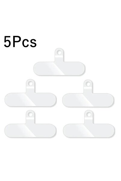 choice2 5 Pcs 1/3/5Pcs Transparent Mobile Phone Anti-lost Lanyard Card Gasket...