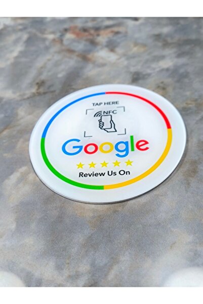 Choice6 White-C 13.56Mhz programmable Google Review Card NFC station table NF...