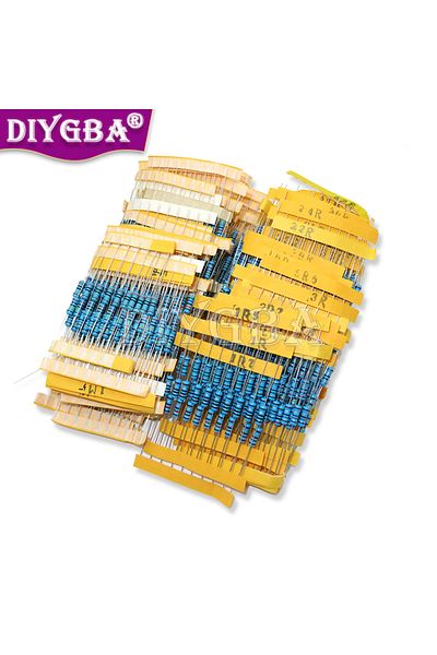 Choice 1300PCS/Set 1% Metal Film Resistors 130 Values X 10Pcs 1/2W 0.5W Assorted Pack Kit Set Lot Resist...