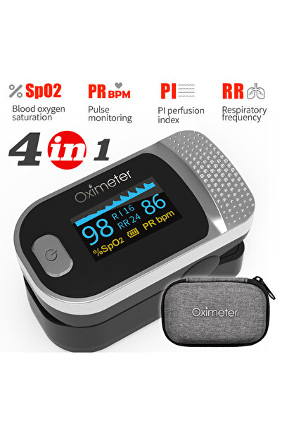 Choice8 (134R B03)black bag KIUZOU Finger Pulse Oximeter SPO2 PR PI RR Blood ...
