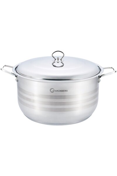 OEM Set 2 x Cratita cu Capac din Inox, 36 Cm, 20 l, Grunberg Gr8136