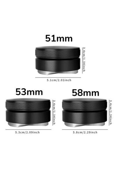 choice2 موزع قهوة أسود ٥١ مم، أداة توزيع/تسوية قهوة الإسبريسو، ٣ زوايا ميل قا...