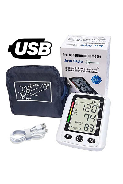 Choice مع جهاز قياس توتر العين المحمول USB وشاشة LCD رقمية لقياس ضغط الدم ومقياس معدل ضربات القلب