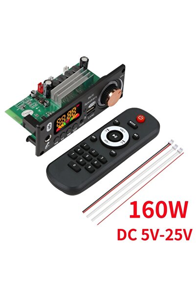 Choice 160W DC 5V-25V Bluetooth 5.1 DIY 160W Amplifier MP3 Decoder Board 12V Microphone FM Radio TF USB Car