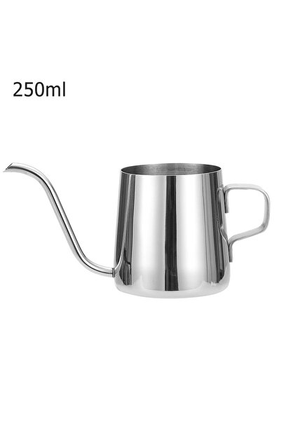 Choice silver 250ml Long Narrow Spout Coffee Pot 12 Oz Small Fine Stainless P...