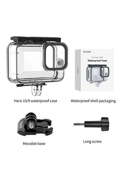 Choice Waterproof Case TELESIN 60M Waterproof Case For GoPro Hero 13 12 11 10 9 Underwater Diving Housing C