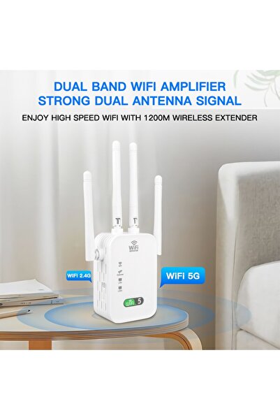 Choice مكرر إشارة واي فاي ثنائي النطاق بسرعة 1200 ميجابت في الثانية بمقبس أمريكي، موسع إشارة لاسلكي 2.4 جيجاهرتز و5 جيجاهرتز، جهاز توجيه ومضخم واي فاي L