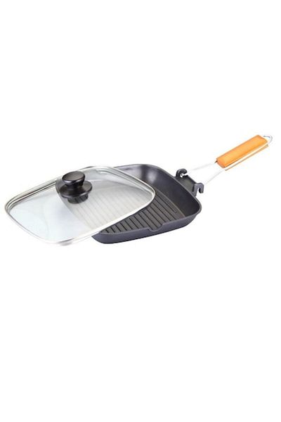OEM Grill Pan Grunberg, 24 cm, With Lid, Black