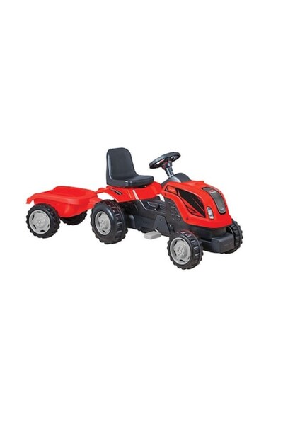 OEM Tractor cu remorcă pentru copii, 137 x 47 x 53 cm, Roșu, Sultan