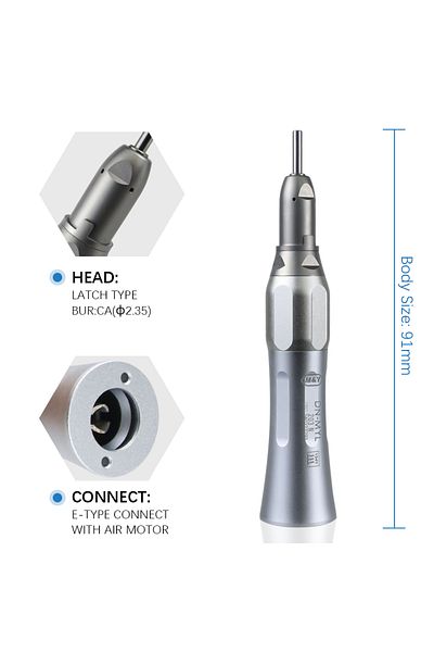 Choice Straight Dental Slow Low Speed Straight Cone Nose FX23 Handpiece Fit E-type Motor