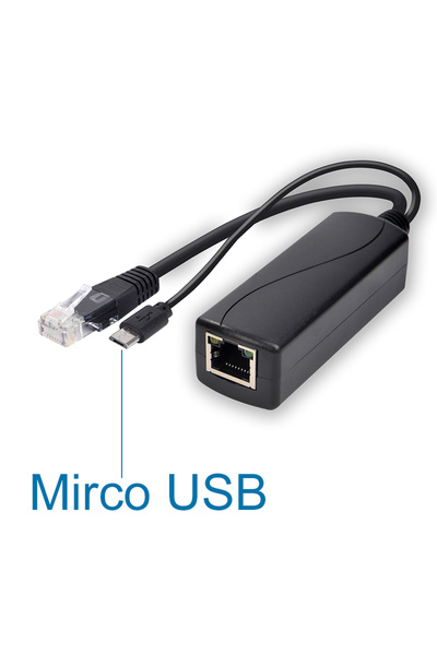 Choice موزع طاقة جيجابت HKBTM 5 فولت تيار مستمر (جيجابت) عبر إيثرنت Micro USB/Type-C/DC لكاميرا IP/Ras