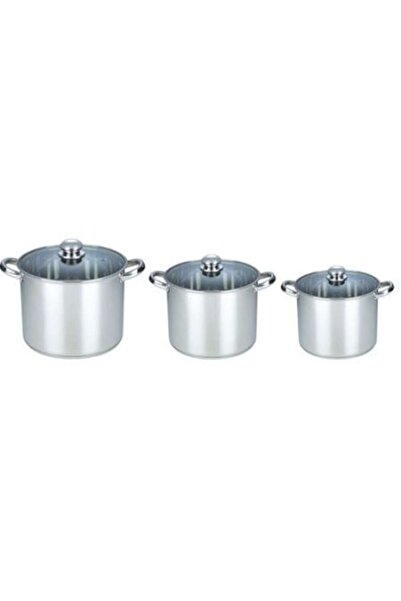 OEM Grunberg GR 1052 6-piece stainless steel pot set with lid