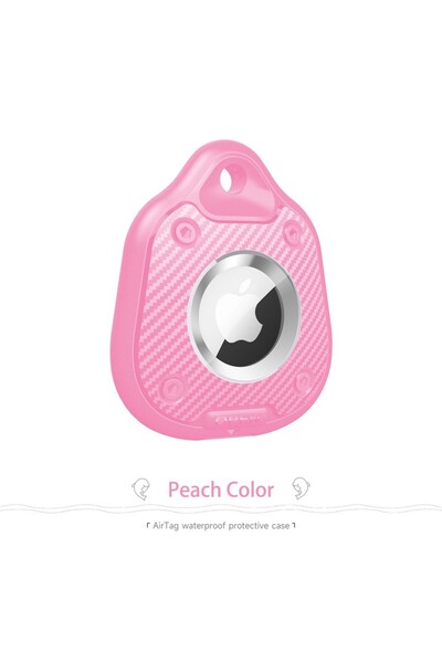 Choice3 حافظة واقية مقاومة للماء باللون الوردي من Peack لجهاز AirTag مناسبة ل...