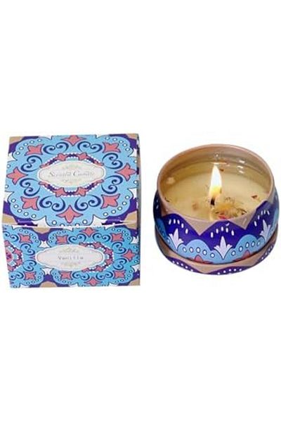 Generic Scented Candles, Luxury Aromatherapy Candles with Dry Flowers for Home SPA(Vanilla)