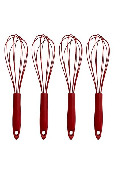 OEM Set de teluri din silicon, 4 piese, rezistente la caldura, usor de curatat, rosu