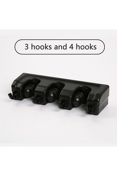 choice2 5 hooks 6 hooks 995c Wall Mounted Mop Holder 3/4/5 Position Multi-Functional Broom Hanger Shelf Home