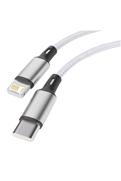Choice 1m Silver 30W PD Fast Charging USB Type C to iPhone Cable For iPhone 1...