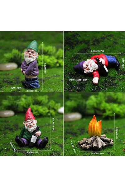 Choice تمثال قزم لرجل عجوز ذو لحية بيضاء، تمثال جنوم مبدع يتبول، مصنوع من الر...