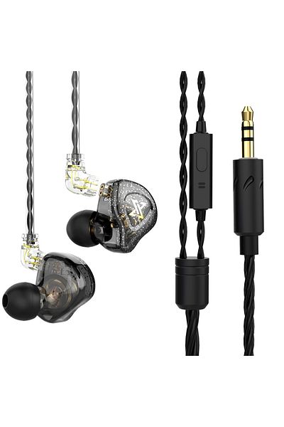 Vikefon AK6 MAX MIC Original QKZ AK6 Copper Driver HiFi Wired Earphone 3.5MM Race Sport Headphone Bass Stere